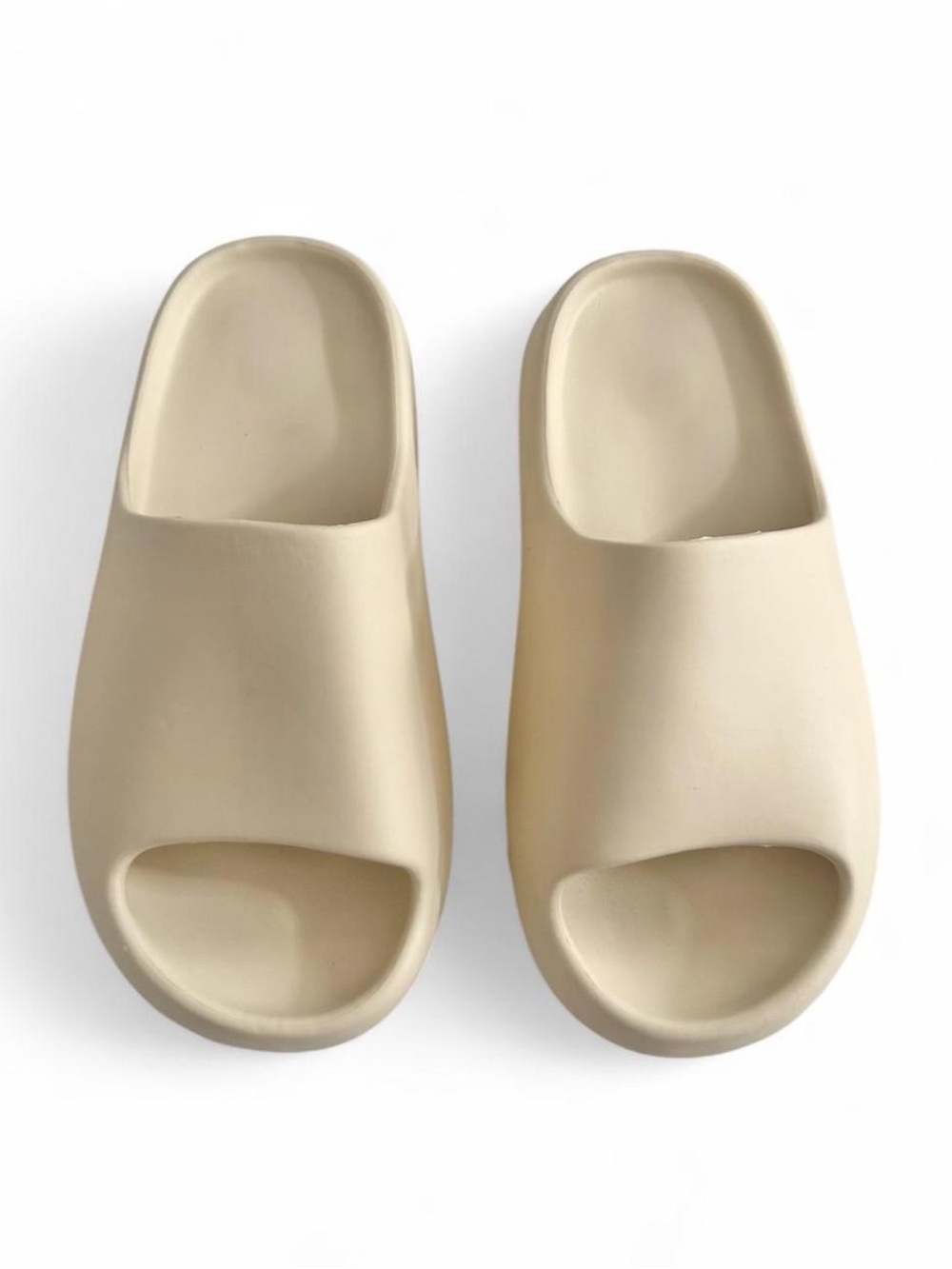 Neutral Beige Slide Slippers for Women
